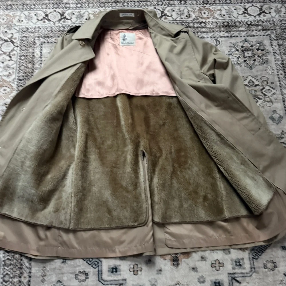 Misty Harbor Classic Tan Trench Coat - Lined & Elegant